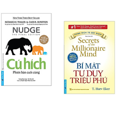 Combo 2 Cuốn Sách Kinh Tế Hay Thay Đổi Con Người Bạn: Cú Hích (Tái Bản) + Bí Mật Tư Duy Triệu Phú (Tái Bản 2019) / Sách Kỹ Năng Làm Việc - Bài Học Kinh Doanh (Tặng Kèm Bookmark Happy Life)