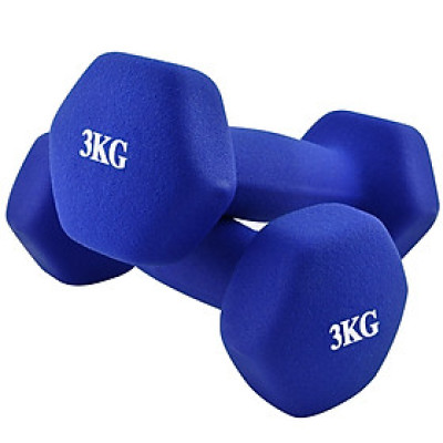 Bộ 2 tạ tay 3kg Model Q304 - Q314 cao cấp tập Gym BG (hàng nhập khẩu)