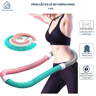 Vòng Lắc Eo Lò Xo Thép Bọc Nhựa Mềm – Giảm Mỡ Bụng, Eo Thon Nhanh, An Toàn Tại Nhà - HÀNG CHÍNH HÃNG MINIIN