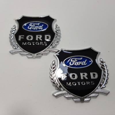 Bộ 2 Huy hiệu LOGO THƯƠNG HIỆU ô tô hình bông lúa