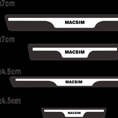 Miếng dán/ decal bảo vệ bậc cửa ô tô – Carbon loại dày – 4 miếng – Chống xước mép cửa cho xe VinFast VF3