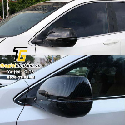 Bộ ốp gương chiếu hậu Honda CRV, CR-V 2018-2020 vân Carbon cap cấp