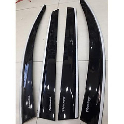 VÈ CHE MƯA CHỈ INOX CAO CẤP DÀNH CHO SANTAFE 2019-2021