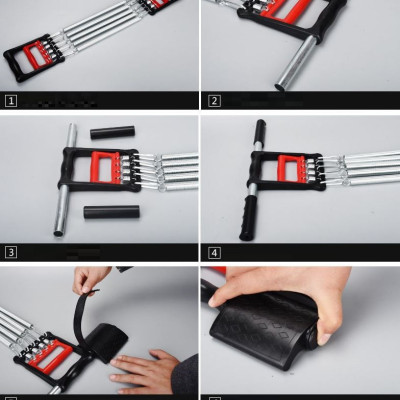 Dây Kéo Lò Xo 5 Sợi  Tháo Lắp Đa Năng 2in1 Bản To Nâng Cấp (Tặng Thước Đo Vòng Eo)