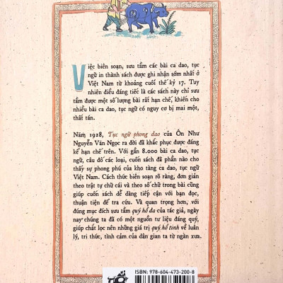 Tục Ngữ Phong Dao - Bìa Cứng