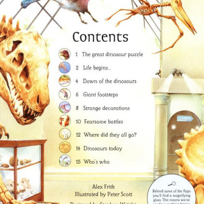 Sách tương tác tiếng Anh - Usborne See Inside the World of Dinosaurs