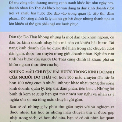 Những Mẫu Chuyện Hài Hước Trong Kinh Doanh Của Người Do Thái