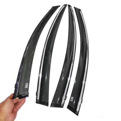 Bộ vè che mưa Mazda 3 2020 chỉ mạ Crom cao cấp