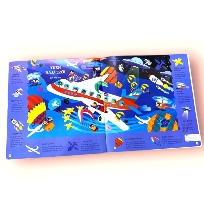 Sách cho bé - Phương Tiện Giao Thông - Tìm Kiếm Thông Minh Phát Triển Khả Năng Tập Trung - Dành cho trẻ từ 2-6 tuổi