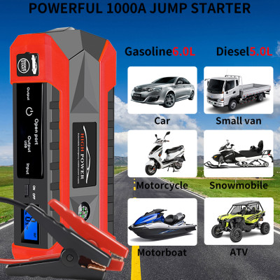 Bộ kích khẩn cấp cho xe hơi cao cấp - Dung lượng cao - Đa chức năng - Sạc dự phòng - Đèn LED khẩn cấp