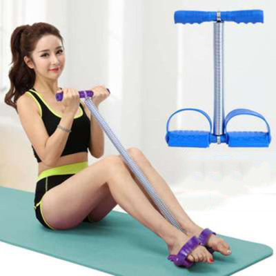 Dụng cụ tập thể dục cho lưng, bụng có dây kéo lò xo đơn REXCHI( Màu ngẫu nhiên)