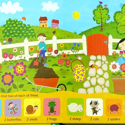 Sách tương tác tiếng Anh - Usborne Lift-The-Flap Counting Book