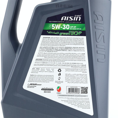 Dầu Nhớt Tổng Hợp AISIN Greentech+ SP 5W30 4 Lít ESFNP0534P - Nhập Khẩu Chính Hãng