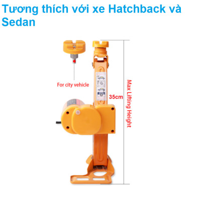 Bộ nâng kích gầm điện ô tô nhãn hiệu ROGTZ TY-EJ02, 2 tấn, 12V - Hàng Nhập Khẩu