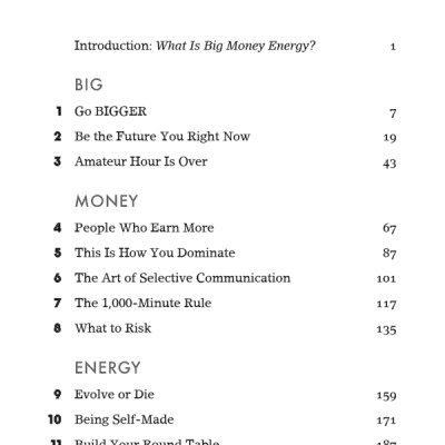 Big Money Energy: How To Rule At Work, Dominate At Life, And Make Millions