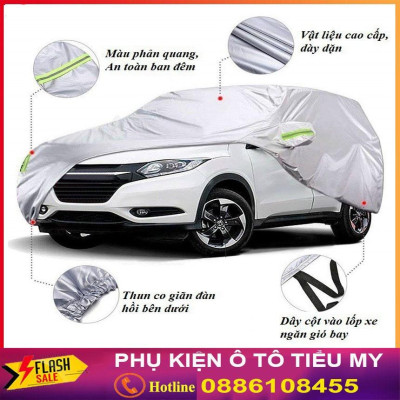 Bạt Phủ Ô Tô Vải Dù Mitsubishi Mirage, Xpander, Attrage, Pajero, Trition, chống nóng, chống nước