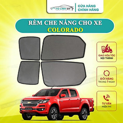 Rèm che nắng nam châm cho xe Chevrolet Colorado, bộ 4 tấm cho 4 cửa, hàng loại 1 cao cấp nhất, vừa khít kính