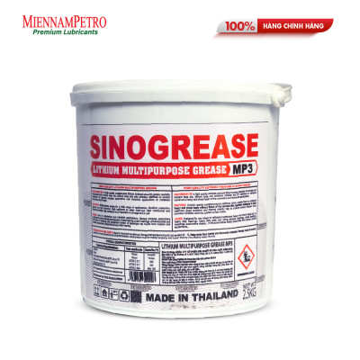 Mỡ Bôi Trơn MiennamPetro Sinogrease Lithium MP3 2,5KG Đa Dụng Bảo Vệ ​Xe Ô Tô Công Nghiệp Cao Cấp