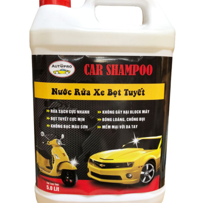 Nước rửa xe bọt tuyết Car Shampoo 5 lít cho ô tô xe máy 