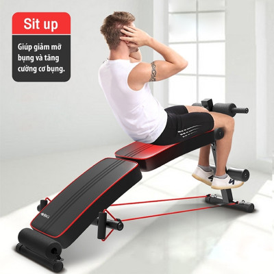 Ghế tập bụng cong muse, Ghế tập gym đa năng, Ghế Tập cơ Bụng, Máy tập bụng, Ghế tập lực , máy gập cơ bụng (hàng nhập khẩu)