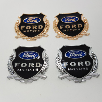 Bộ 2 Huy hiệu LOGO THƯƠNG HIỆU ô tô hình bông lúa