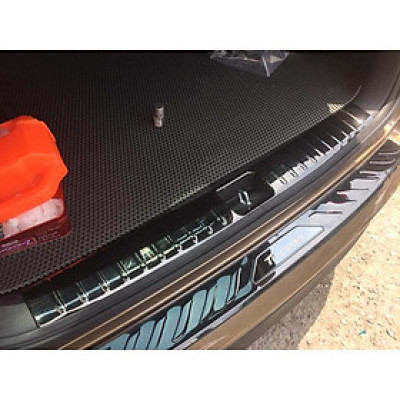 BỘ SẢN PHẨM Nẹp bước chân và ốp chống trầy cốp Hyundai Tucson 2016-2018 - Mẫu Titan