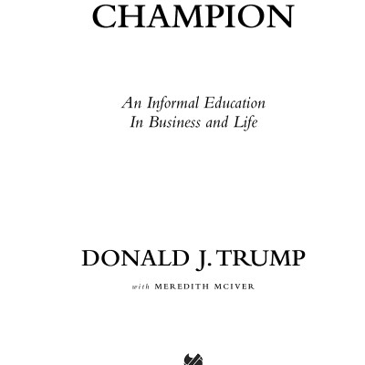 Think Like a Champion