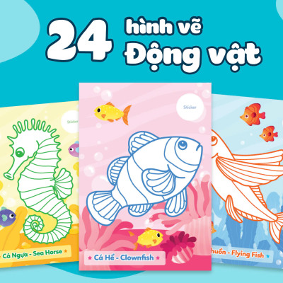 Combo Tô màu Khám Phá (Bộ 5 Cuốn) - MEGA