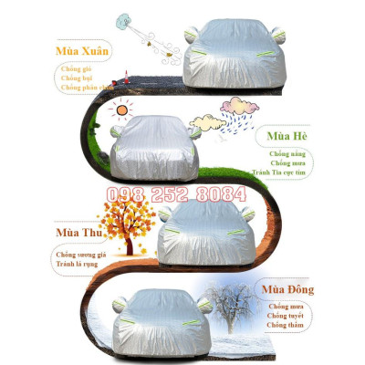 Bạt che phủ xe ô tô 5 chỗ Kia Seltos chống nắng mưa - bạt trùm xe ô tô 3 lớp chống nóng không thấm nước
