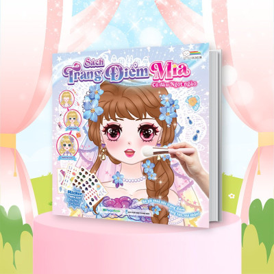Sách Trang điểm Mia - Cô dâu Ngọt Ngào (Hơn 100 Stickers mắt môi phụ kiện lấp lánh)