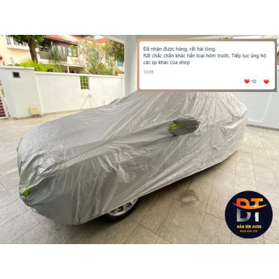 Bạt che kín bảo vệ xe ô tô Mitsubishi Grandis tráng bạc cao cấp, vải bông chống xước 3 lớp vải dù Oxford