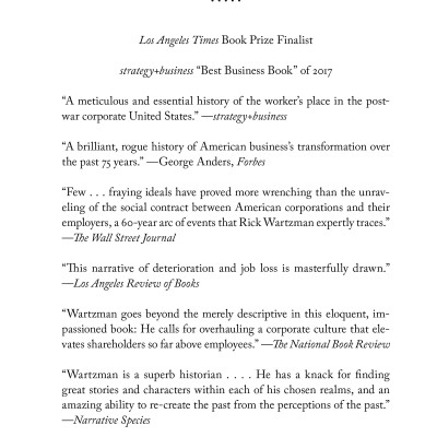 The End Of Loyalty: The Rise And Fall Of Good Jobs In America