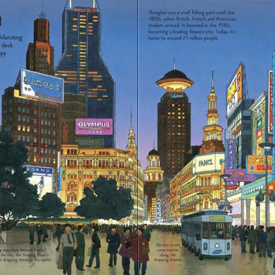 Sách tương tác tiếng Anh - Usborne See Inside Great Cities