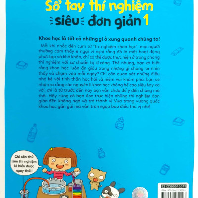 Khoa Học Vui Cho Học Sinh Tiểu Học - Sổ Tay Thí Nghiệm Siêu Đơn Giản - Tập 1