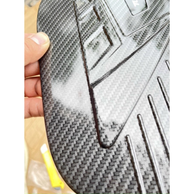 Ốp tay nắm, hõm cửa, nắp xăng, ốp gương CARBON xe Huyndai Tucson 2022, 2023 vân Cacbon cao cấp