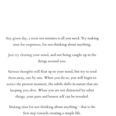 Zen: The Art Of Simple Living