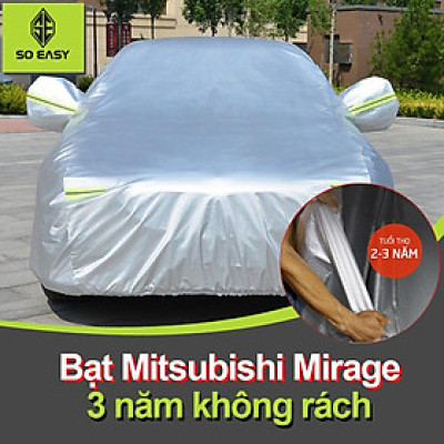 Bạt Che Phủ Xe MIRAGE  ,Bạt Dù OXFORD 3 Lớp Phủ Ô Tô Cao Cấp Siêu bền