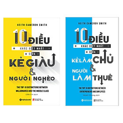 Combo Sách Kinh Tế Hấp Dẫn: 10 Điều Khác Biệt Nhất Giữa Kẻ Giàu Và Người Nghèo + 10 Điều Khác Biệt Nhất Giữa Kẻ Làm Chủ Và Người Làm Thuê (Cẩm Nang Thay Đổi Cuộc Sống Và Hiện Thực Hóa Ước Mơ / Tặng Kèm Bookmark Happy Life)