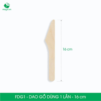 FDG1 - Combo 200 Dao gỗ dài 16 cm dùng 1 lần tiện lợi thân thiện môi trường