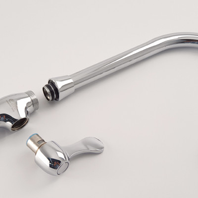 Vòi rửa chén lạnh Đồng mạ Chrome Eurolife EL-RC05 (Trắng bạc)