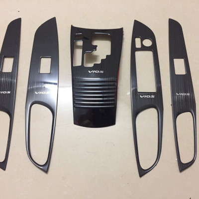 Ốp trang trí nội thất TOYOTA VIOS 2019-2020-2021 số tự động vân titan bộ 5 chi tiết