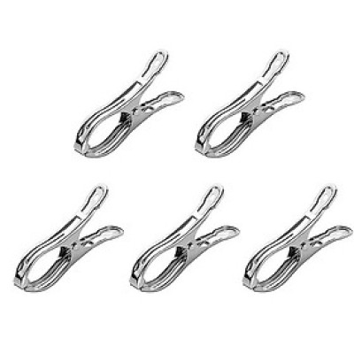 COMBO 5 Kẹp 9cm Miệng Lớn Kẹp Phơi Quần Áo Chăn Mền Inox Chống Gió