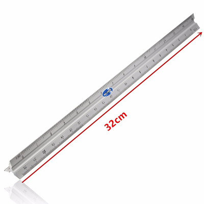 Thước tỷ lệ 3 cạnh bằng hợp kim nhôm đo tỷ lệ nhỏ Milliken - Màu ngẫu nhiên