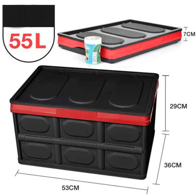 Thùng Đựng Đồ Ô Tô - Hộp Để Đồ Cốp Xe Ô Tô 56 Lít Có Thể Gấp Gọn