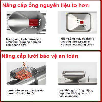 Máy ép dầu thực vật Nóng và Lạnh Thương hiệu Anh Quốc AOSIDA cao cấp WF-J168, Công Suất Cực Lớn 1800W - Bảo Hành 12 Tháng (Hàng Nhập Khẩu)