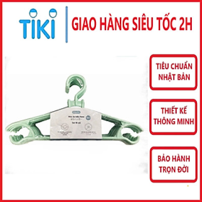 Set 10 chiếc móc áo kiểu Hara 183 hàng cao cấp - giao màu ngẫu nhiên