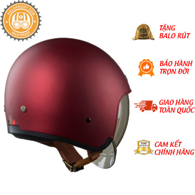 Nón bảo hiểm 3/4 ROYAL M139 có kính âm màu ĐỎ ĐÔ