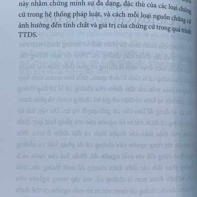 Chứng cứ trong tố tụng dân sự Việt Nam (Sách chuyên khảo)