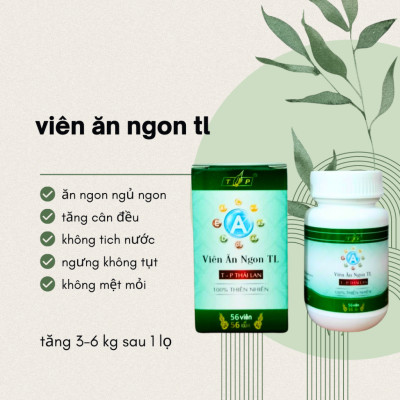 [Combo 2 Hộp] Viên Tăng Cân TL 100 Viên Kèm Quà, Hỗ Trợ Ăn Ngon, Ngủ Ngon, Tăng Cân Cho Người từ 3-60 TUỔI