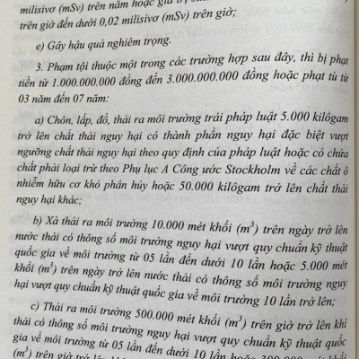 Bình luận Bộ luật hình sự năm 2015- Phần thứ hai Các tội phạm (Chương XIX- Các tội phạm về môi trường)